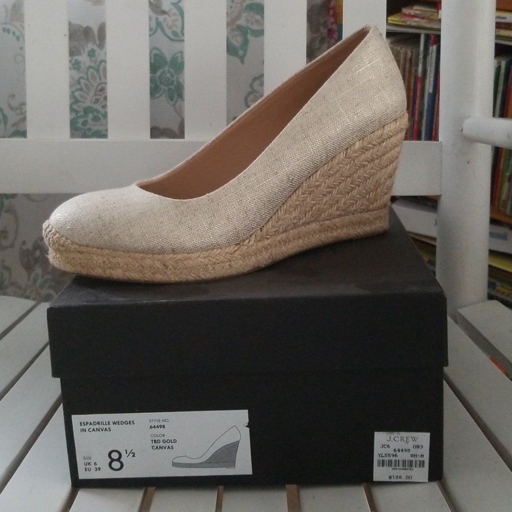 J.CREW Espadrille Wedge 8 1/2